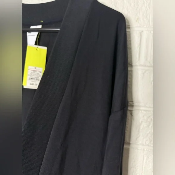 NWT ALL IN MOTION Women's Open Front French Terry Cardigan Thumbholes Sz S ✨ - Picture 6 of 8